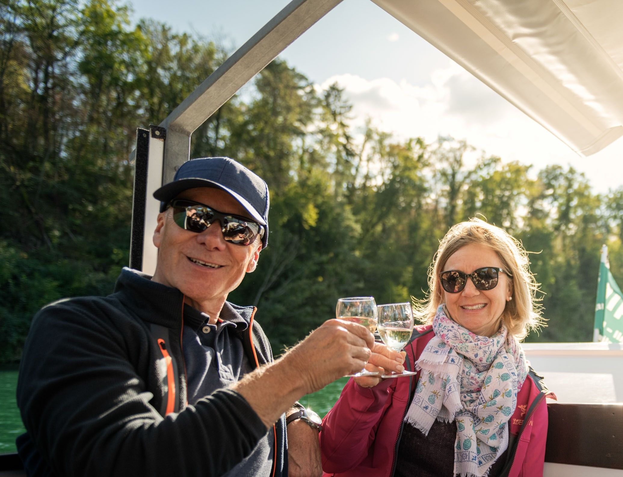 Schiff & Wein am Rheinfall